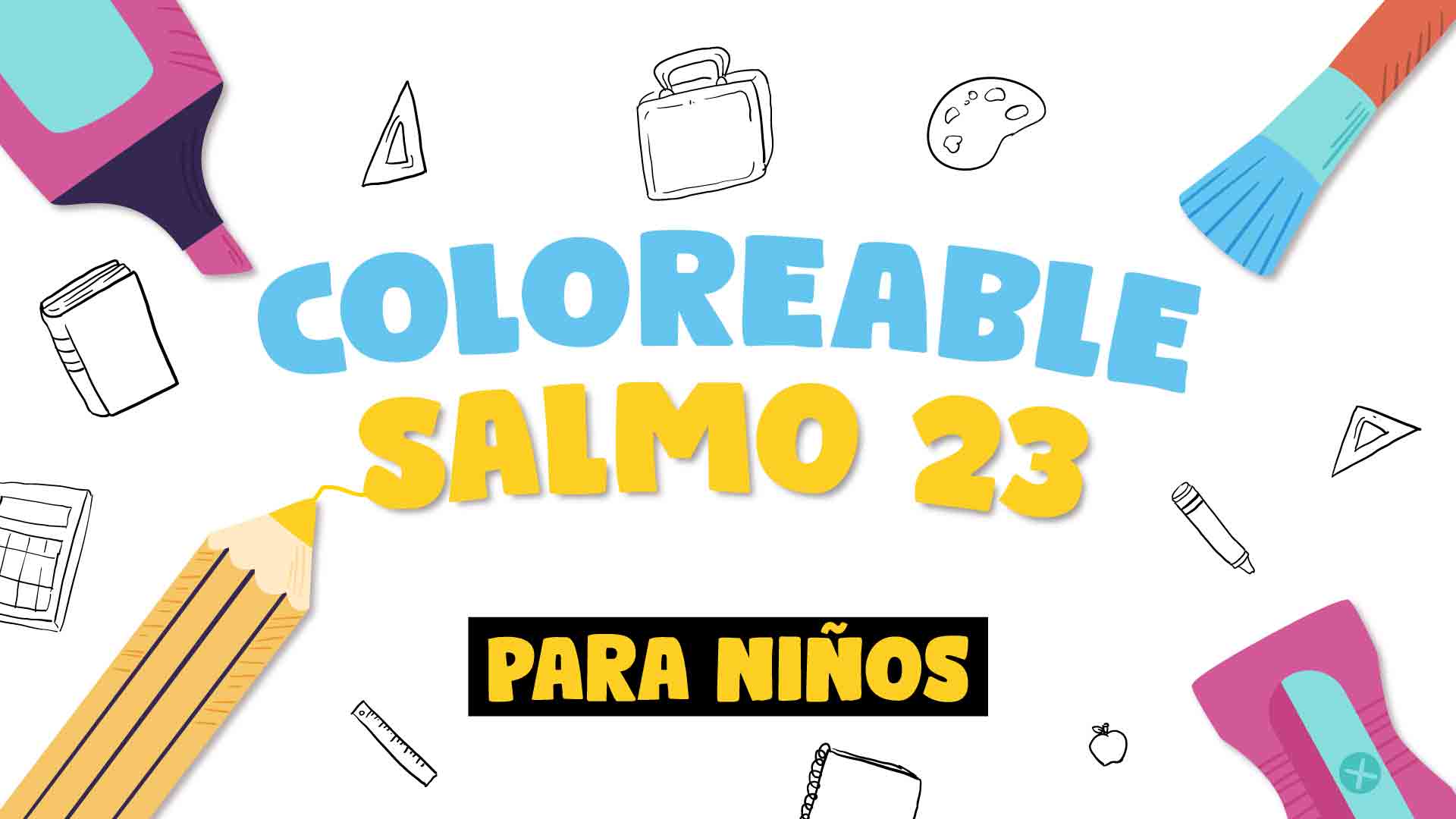Coloreable salmo 23
