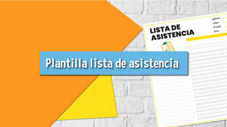 Lista de asistencia para imprimir - Plantilla - Más Impulso