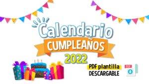 Calendario de cumpleaños 2022