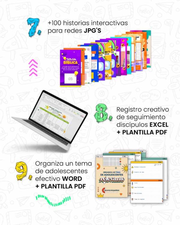 Mega Pack Ministerio Adolescentes - Imagen 5