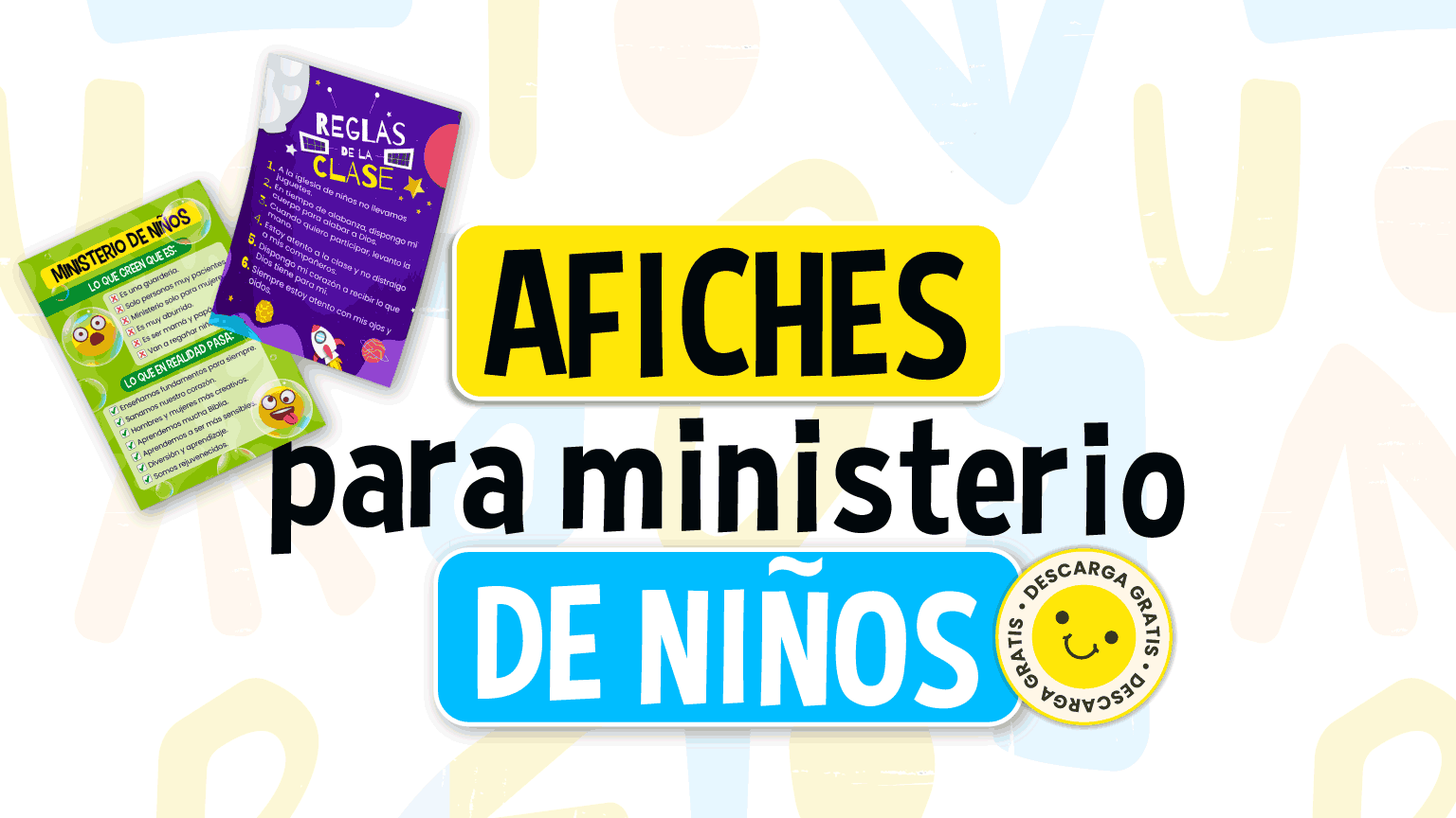 Afiches para ministerio de niños