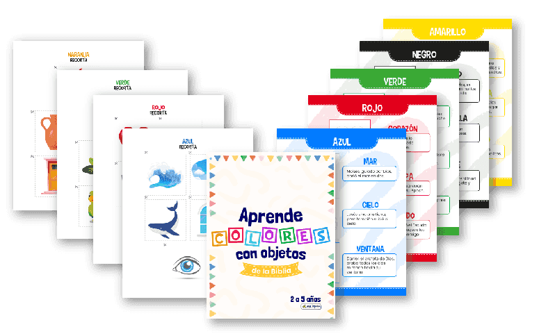 aprende colores con la Biblia niños de 2 a 5 años