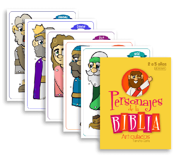 personajes de la Biblia para niños de 2 a 5 años