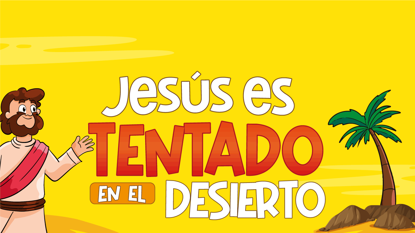 Jesús es tentado para niños