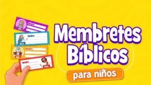 membretes bíblicos para niños