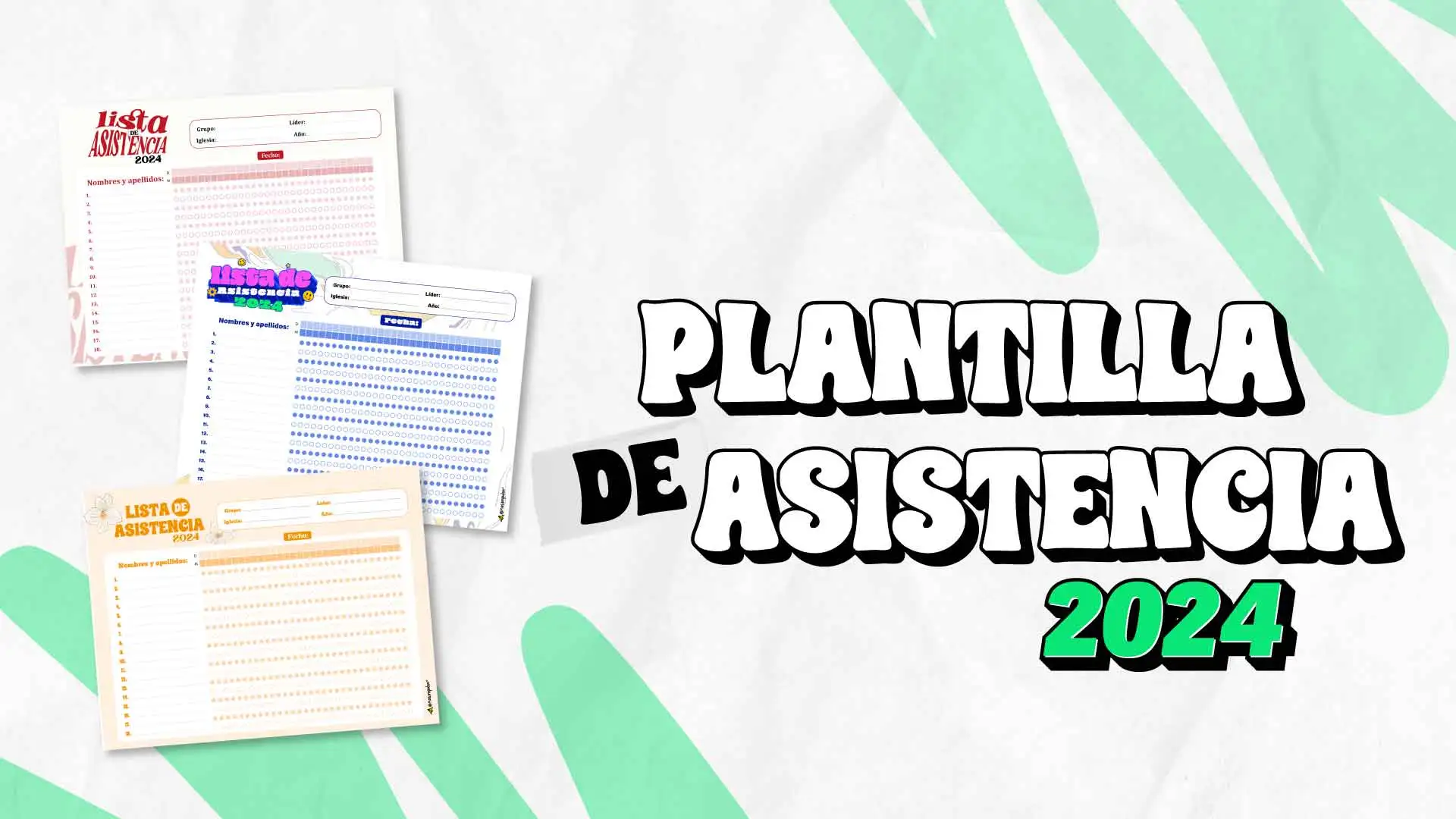 Plantilla de asistencia 2024 PDF