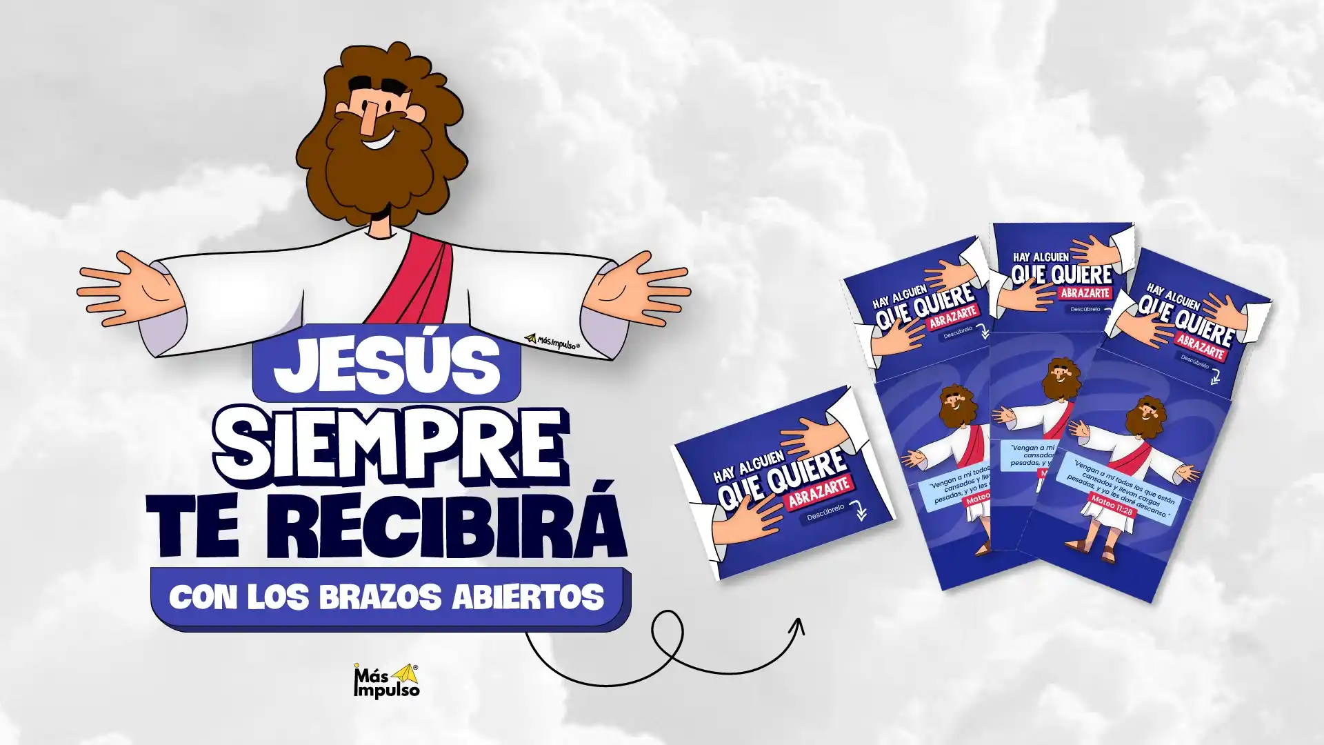 Jesús con los brazos abiertos