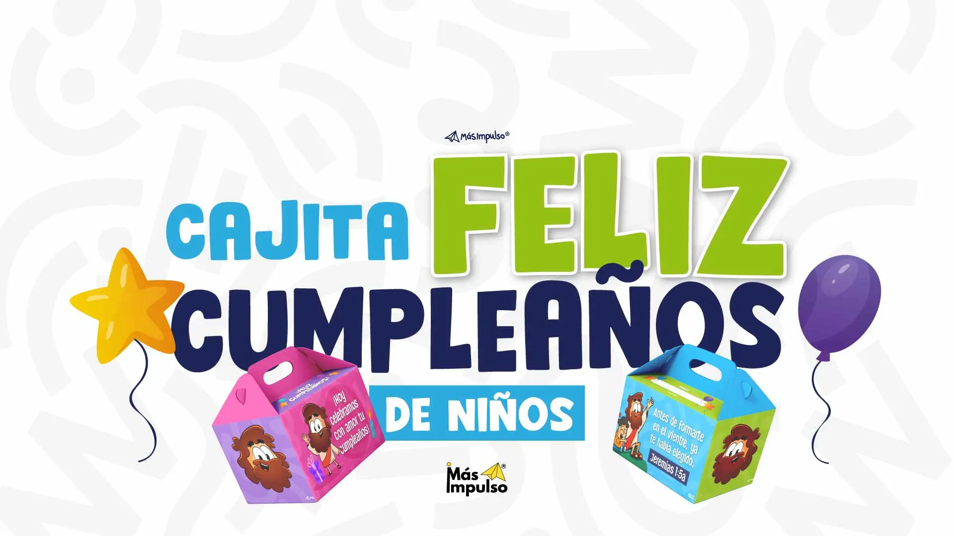 Cajita cumpleaños niños cristianos