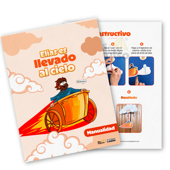 Elías y el carro de fuego para niños