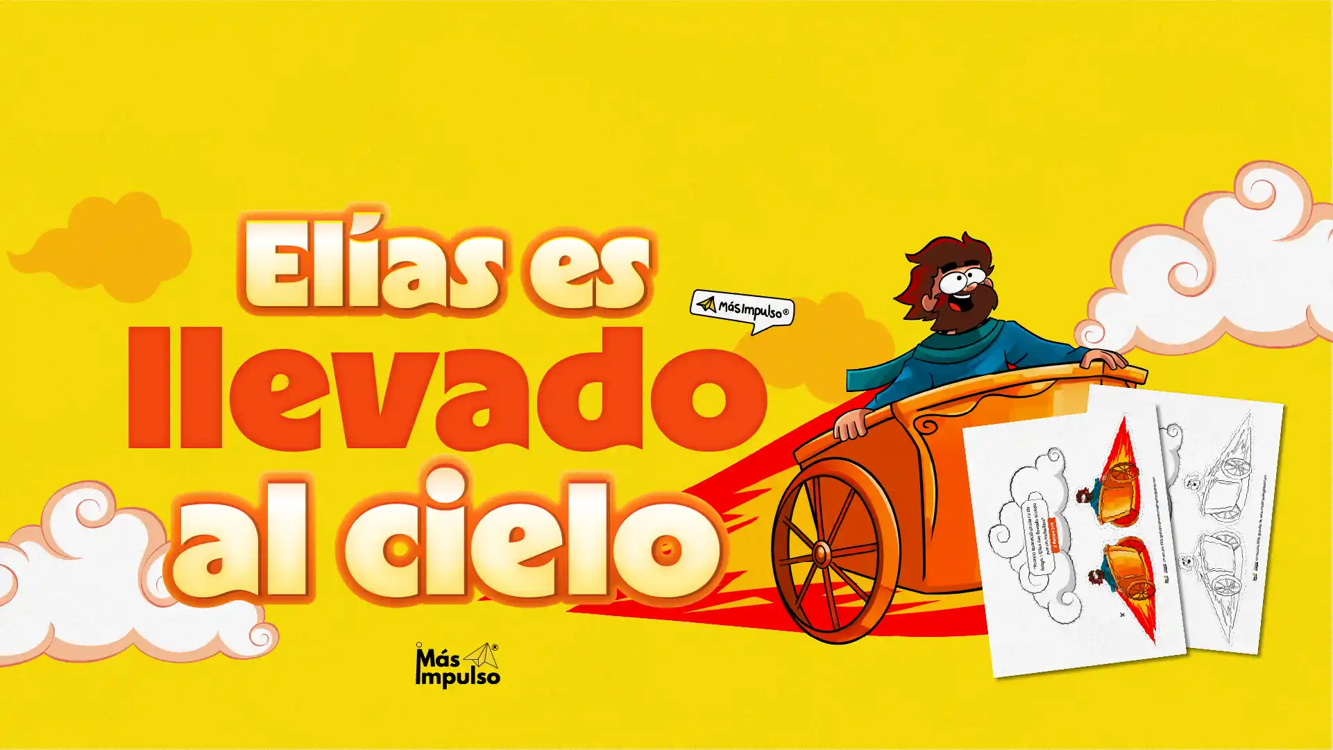 Elías y el carro de fuego para niños