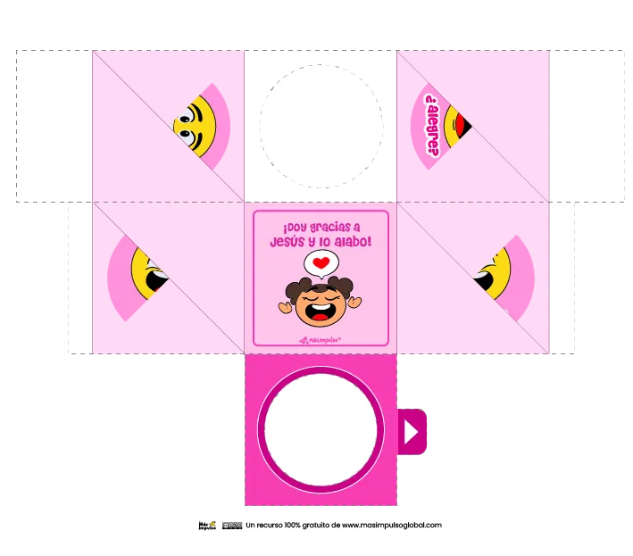 Manualidad cristiana para emociones niños