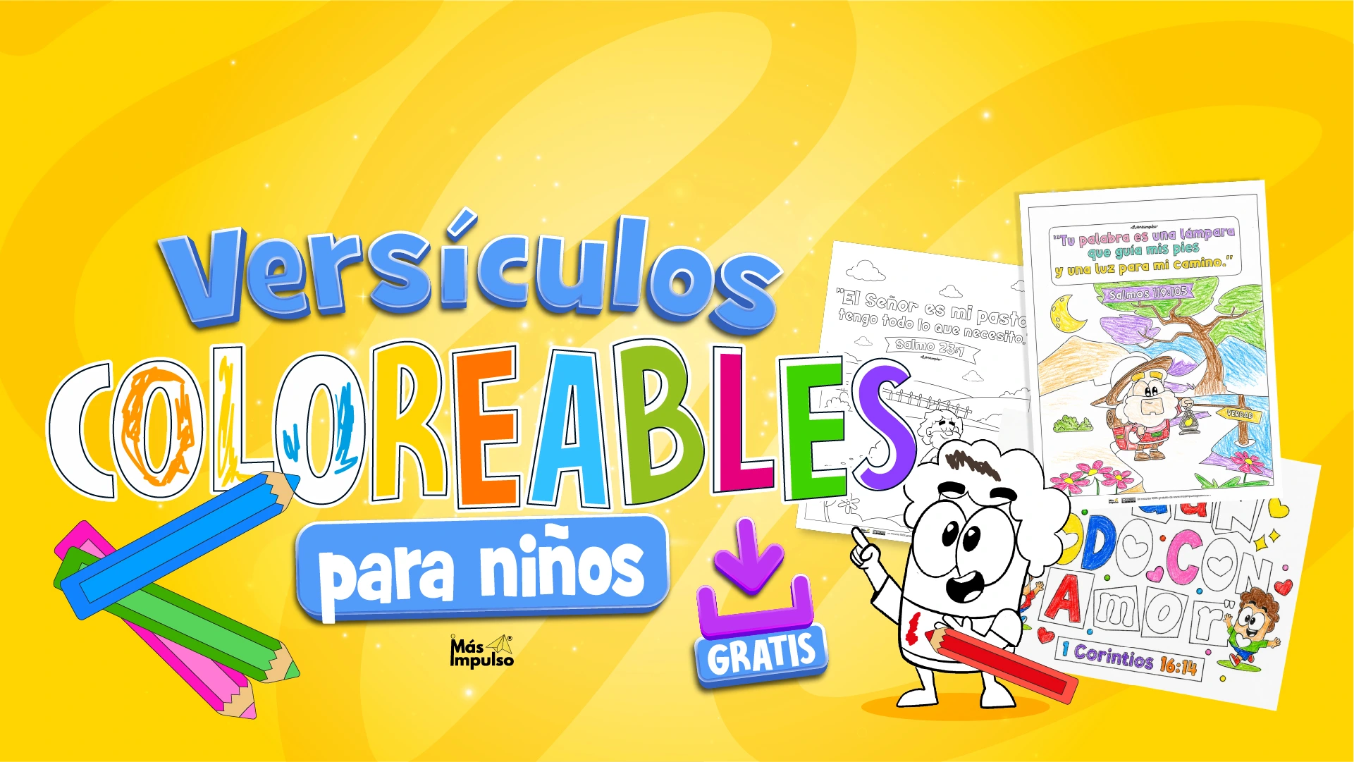 Versículos imprimibles para colorear para niños