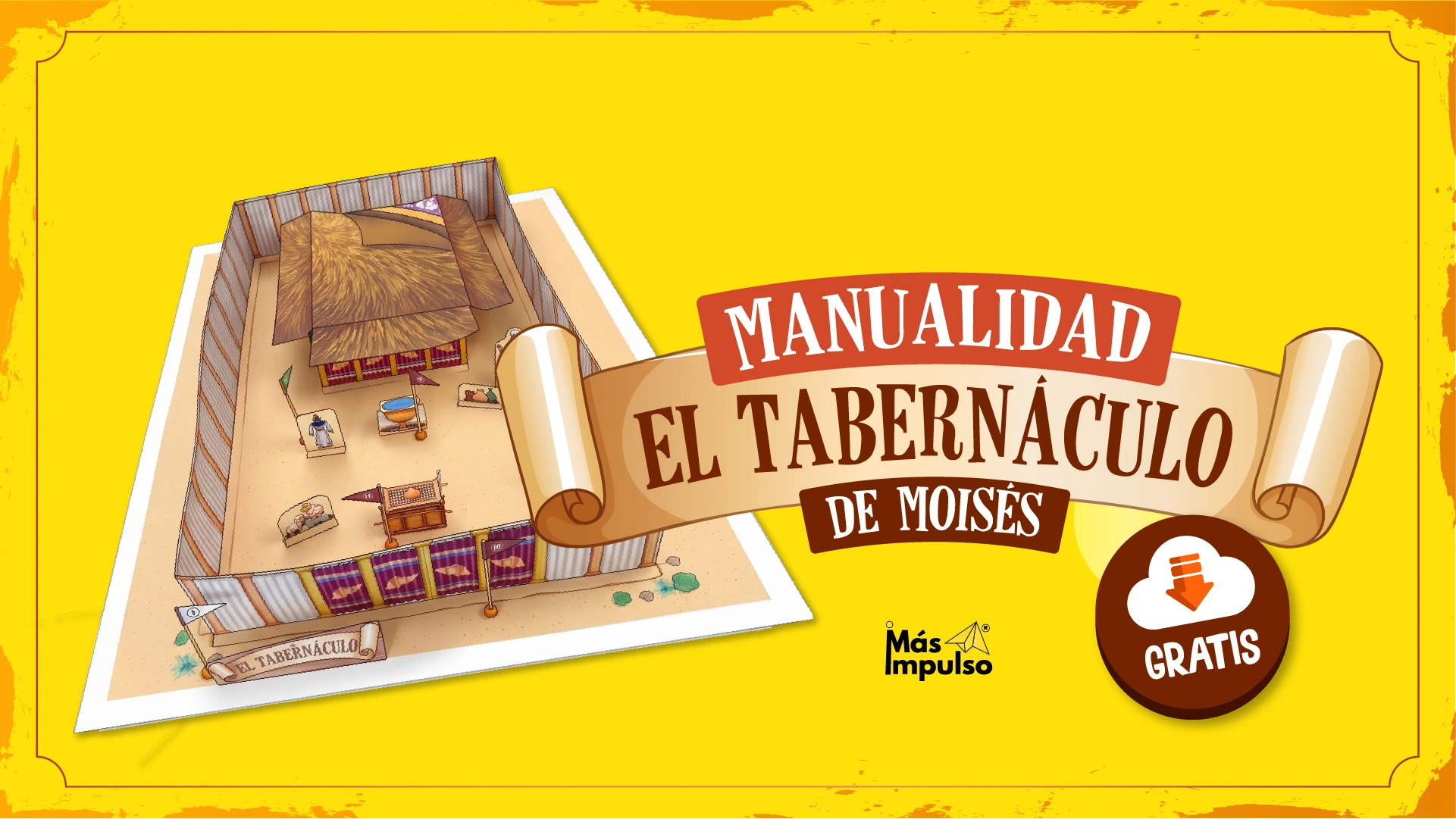 Manualidad tabernáculo de Moisés para armar