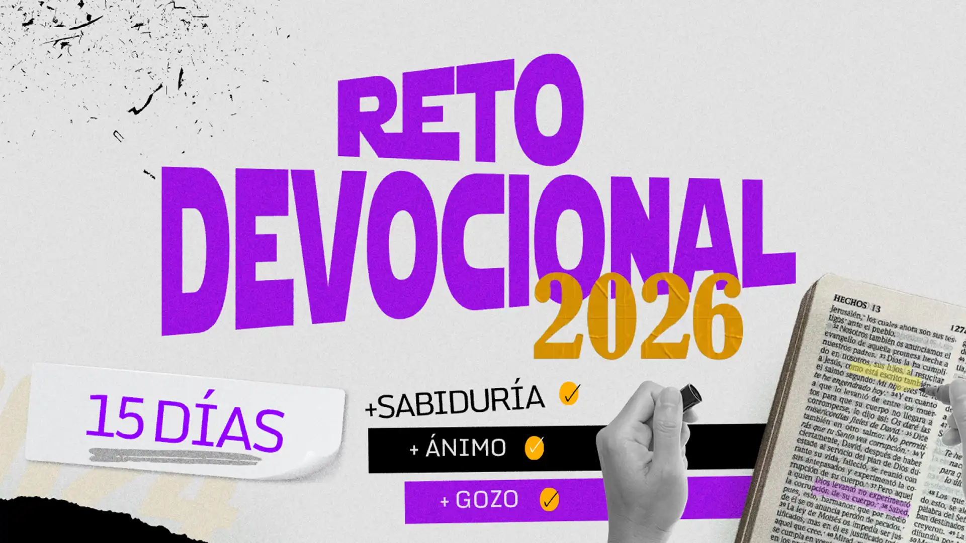 Reto devocional 2026 | 15 días de lectura Bíblica - Más Impulso